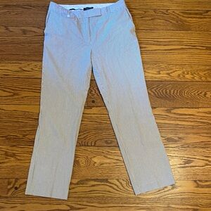 Talbots Women's Striped Chinos - Blue and White